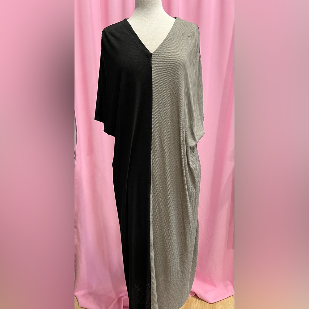 Alembika black and grey dress with optional belt